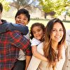 Family laughing