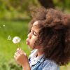 Girl Blowing Wildflower