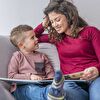 Mother and Son Reading Together